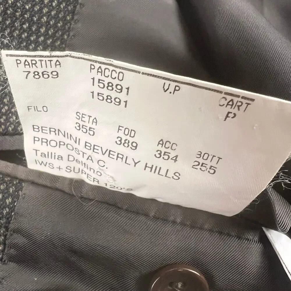 Canali Proposta 100% Wool Sport Coat Bernini Beverly Hills Size Euro 56 (US 46)